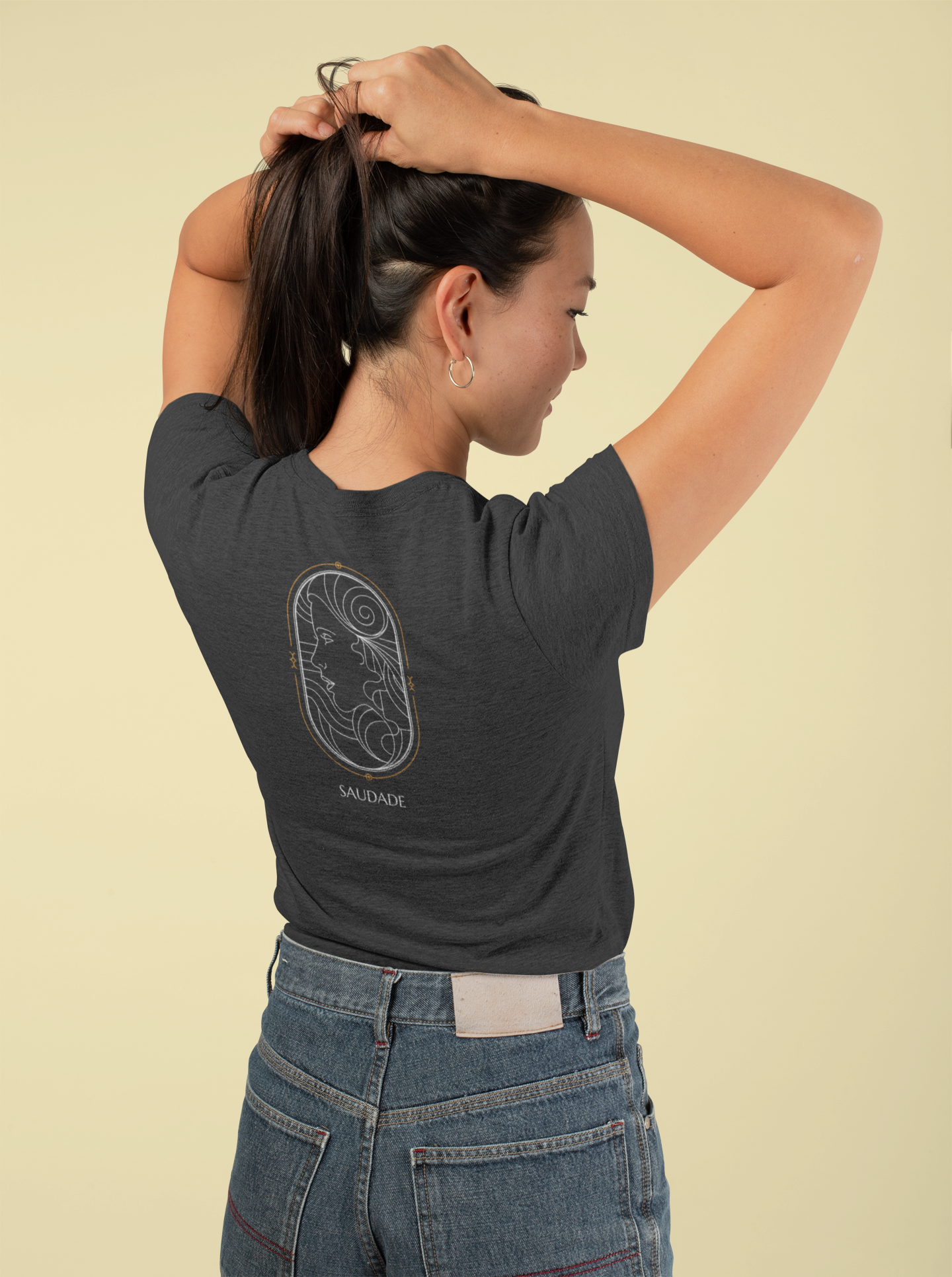 FAMANCA Saudade Relaxed fuser T-Shirt Damen dunkle farben